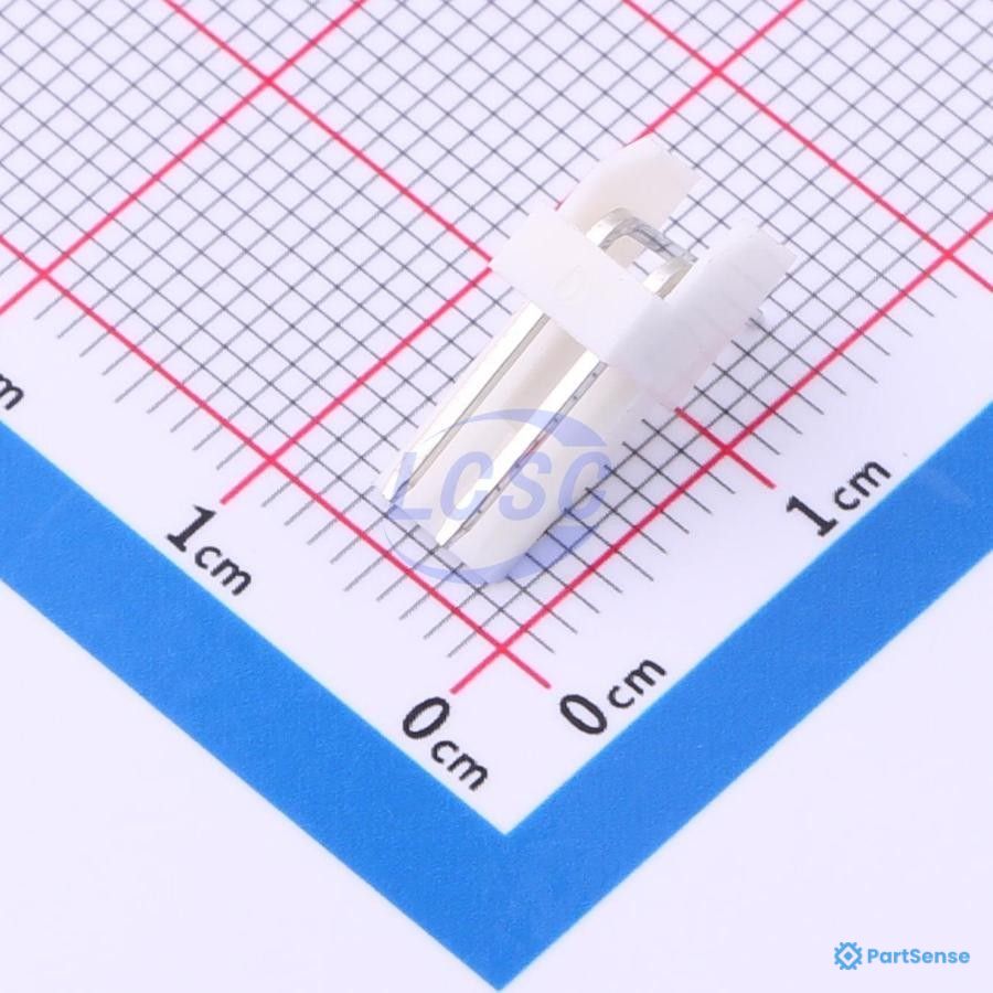 TE Connectivity PS02074578 - Pin Header, R/A, Wire-to-Board, 2.5 mm, 1 Rows, 2 Contacts, Through Hole Right Angle, AMP EI