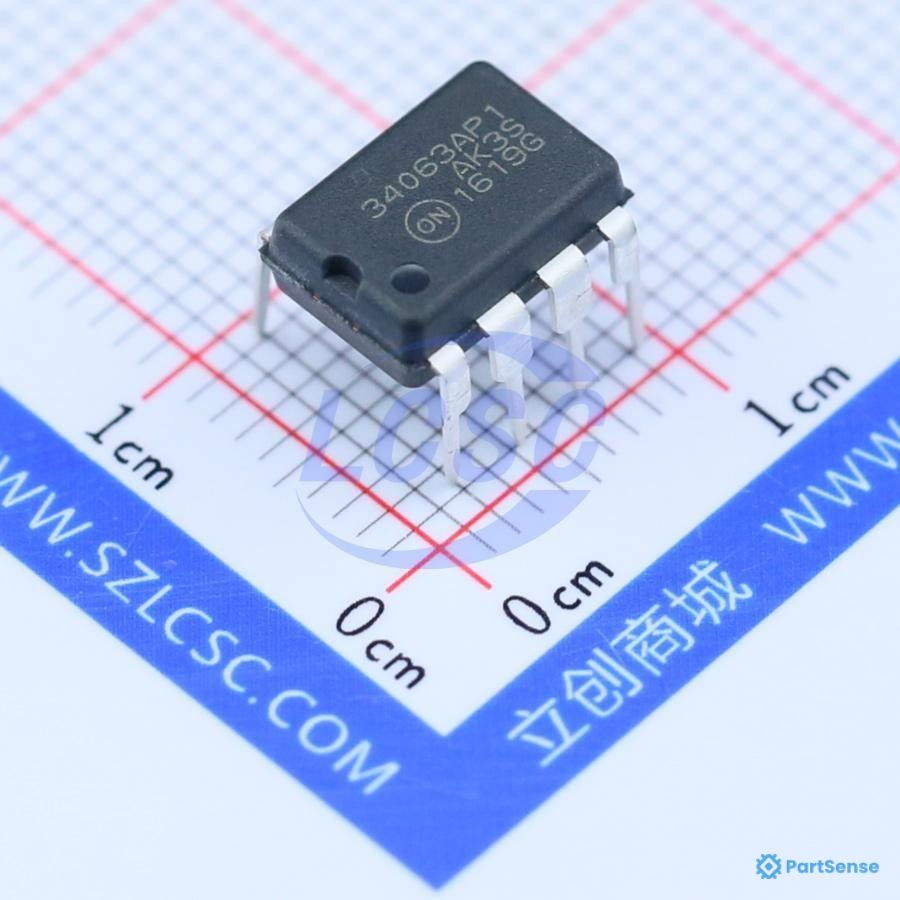 onsemi PS06344841 - Buck, Boost Switching Regulator IC Positive or Negative Adjustable 1.25V 1 Output 1.5A (Switch) 8-DIP (0.300", 7.62mm)