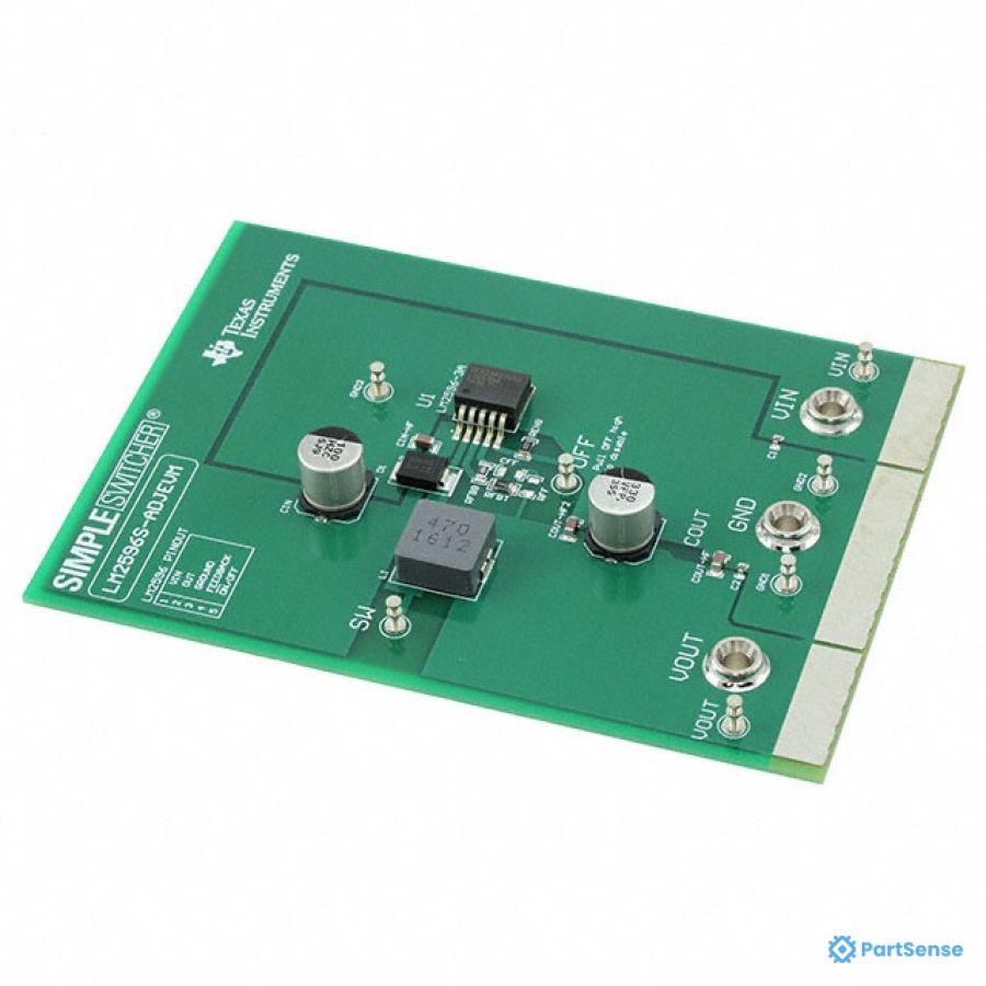 Texas Instruments PS21689924 - LM2596 SIMPLE SWITCHER® 1 Non-Isolated Output DC/DC, Step Down Evaluation Board