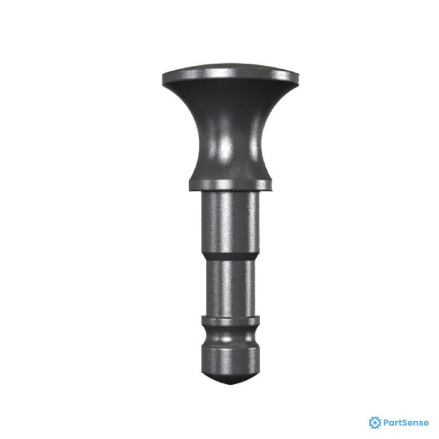 Essentra PS23101541 - Black Ø 6.5 x 1.2 mm Plunger Style Snap Latch
