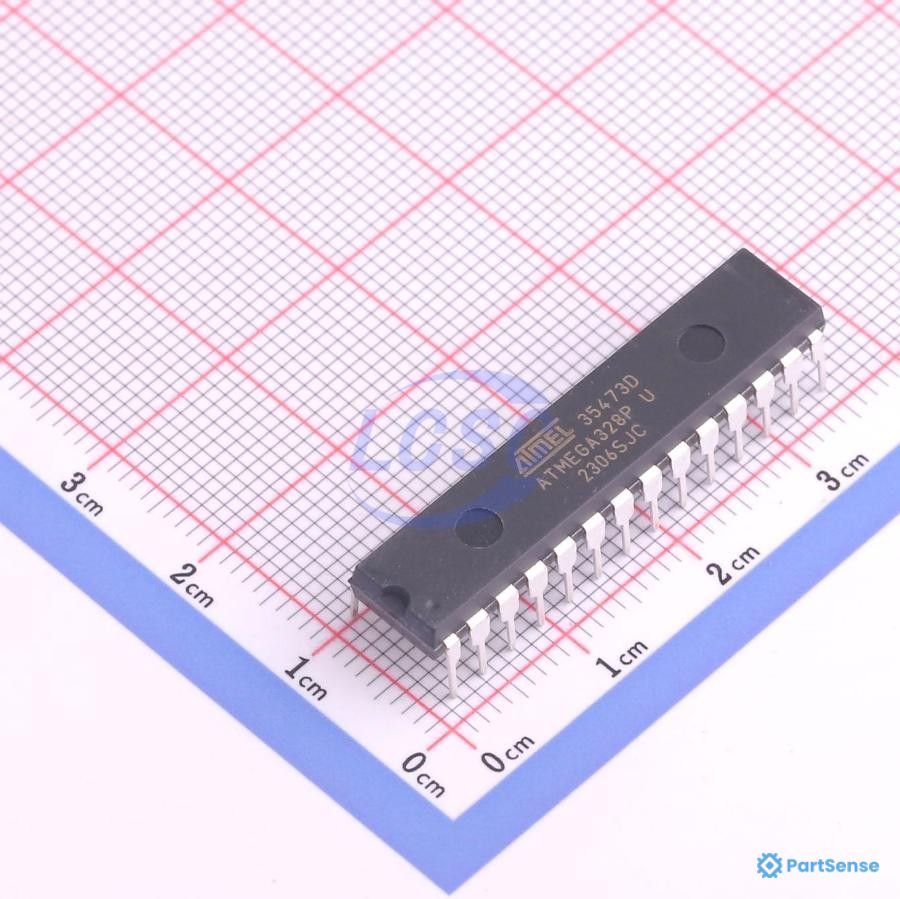 Microchip PS30081582 - AVR AVR® ATmega Microcontroller IC 8-Bit 20MHz 32KB (16K x 16) FLASH 28-PDIP
