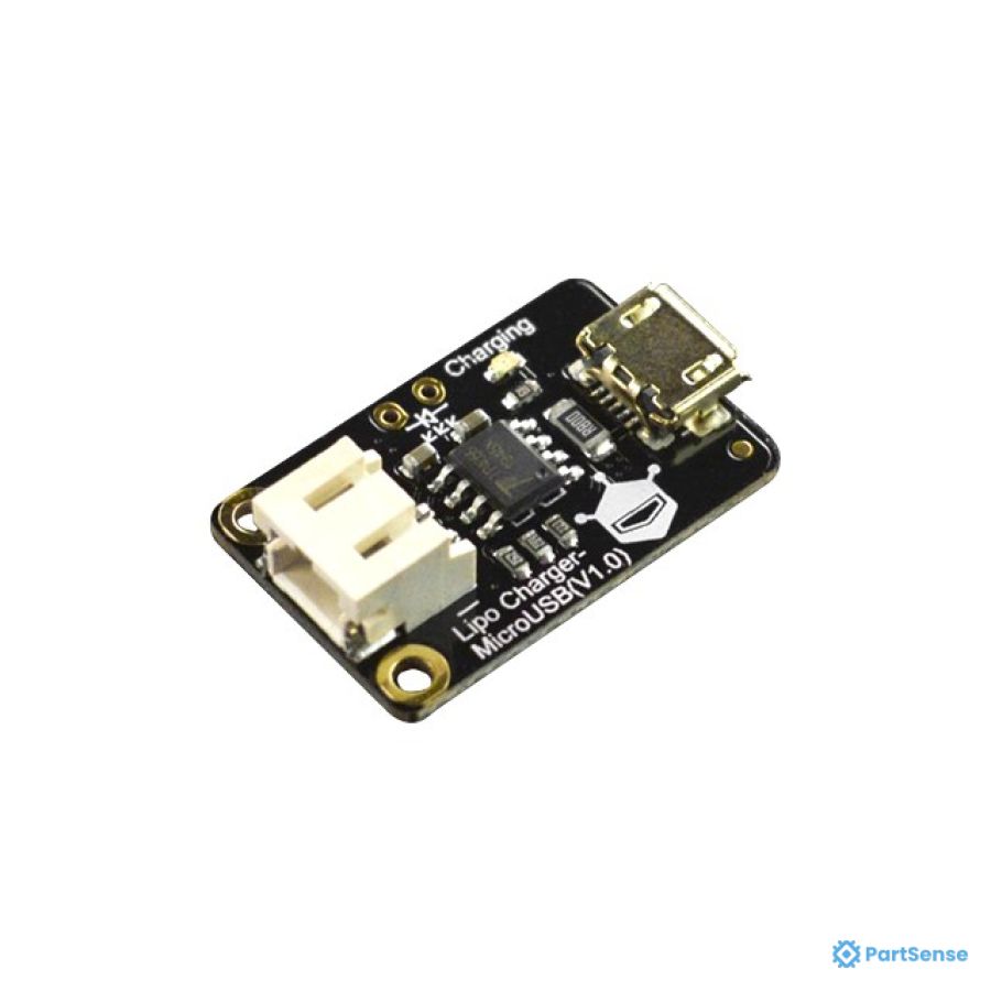 DFRobot PS39287572 - Power Management IC Development Tools Micro USB Li-Po Battery Charger Module (TP4056X, 50/200/500mA)