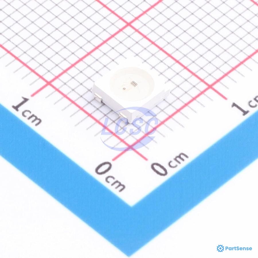 Worldsemi PS47254407 - Programmable LED; RGB; SMD; PLCC4; 3.3÷5.3VDC; 5x5x1.6mm; -40÷85°C