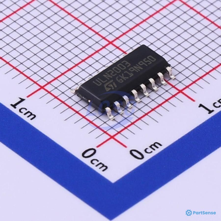 STMicroelectronics PS57787497 - ULN Series 50V 500 mA High Voltage High Current Seven Darlington Array - SOIC-16