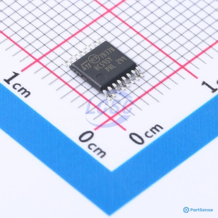 STMicroelectronics PS74889831 - Shift Register, 74HC595, Serial to Parallel, 1 Element, 8 bit, TSSOP, 16 Pins