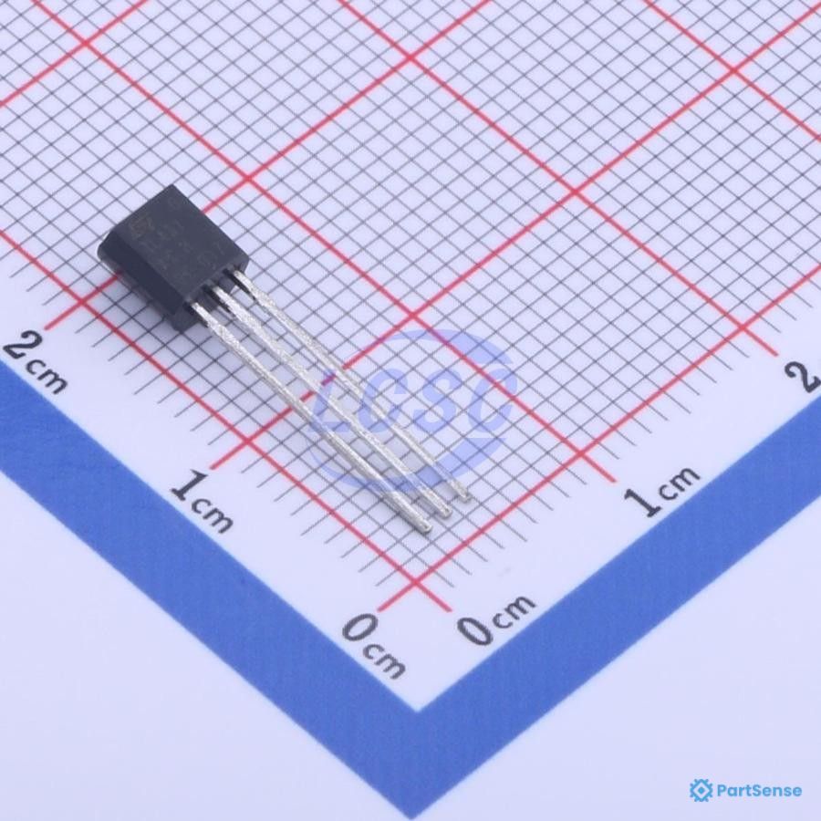 STMicroelectronics PS85911444 - TL431 Series Adjustable 2.5 to 36 V ±1 % Shunt Voltage Reference - TO-92