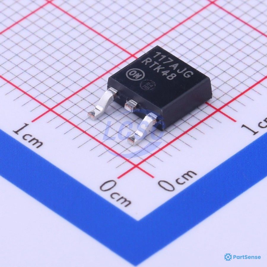 onsemi PS93589966 - NCP1117 Series 1 A 1.25-18.8 V Adj Output LDO Positive Voltage Regulator-TO-252