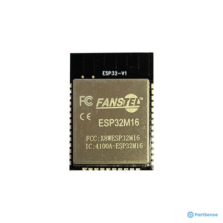 Fanstel PS97833688 - WiFi Modules - 802.11 WiFi Module, ESP32-WROOM-32D, +23.98 dBm,16 MB flash, 520KB SDRAM, PCB connector